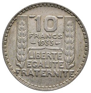 obverse: FRANCIA - 10 Francs  Turin argento 1933