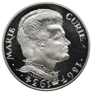 obverse: FRANCIA - 100 francs Marie Curie  argento 1984 PROOF