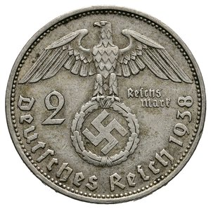 obverse: GERMANIA  - 2 Reichmark argento 1938 A