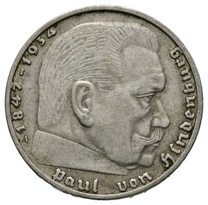 reverse: GERMANIA  - 2 Reichmark argento 1938 A
