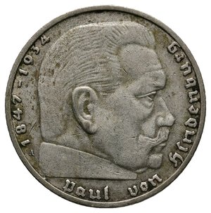 reverse: GERMANIA  - 2 Reichmark argento 1937 A