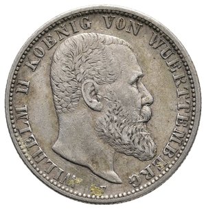 obverse: GERMANIA - Wuerttemberg - Wilhelm II - 2 Mark argento 1903