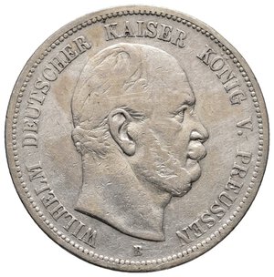 reverse: GERMANIA - Prussia - Wilhelm - 5 Mark argento 1875