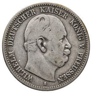 reverse: GERMANIA - Prussia - Wilhelm - 2 Mark argento 1876