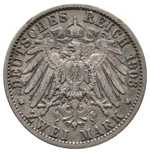 obverse: GERMANIA - Prussia - Wilhelm II - 2 Mark argento 1903