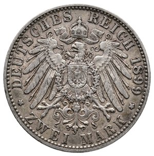 obverse: GERMANIA - Prussia - Wilhelm II - 2 Mark argento 1899
