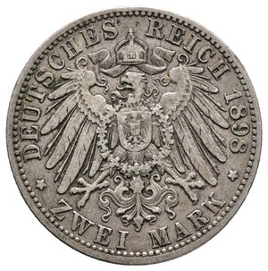 obverse: GERMANIA - Prussia - Wilhelm II - 2 Mark argento 1898