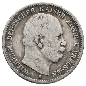 reverse: GERMANIA - Prussia - Wilhelm - 2 Mark argento 1877