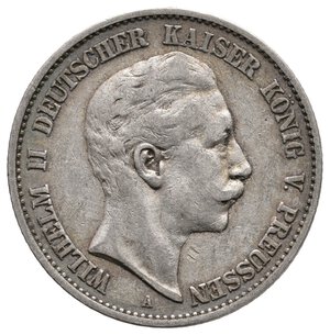 reverse: GERMANIA - Prussia - Wilhelm II - 2 Mark argento 1900