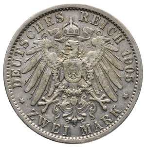 obverse: GERMANIA - Prussia - Wilhelm II - 2 Mark argento 1905
