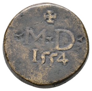 obverse: Peso Monetale Napoli Mezzo Ducato 1554  RARO