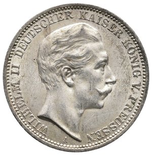 reverse: GERMANIA - Prussia - Wilhelm II - 3 Mark argento 1909