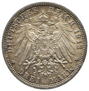 obverse: GERMANIA - Prussia - Wilhelm II - 3 Mark argento 1913