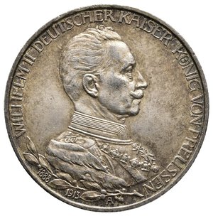 reverse: GERMANIA - Prussia - Wilhelm II - 3 Mark argento 1913