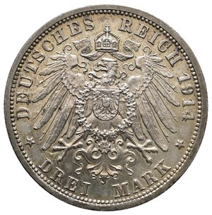 obverse: GERMANIA - Prussia - Wilhelm II - 3 Mark argento 1914