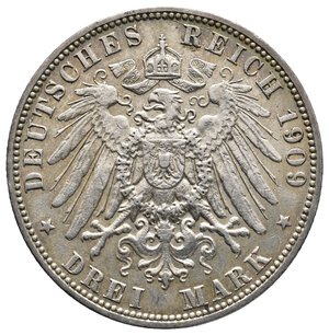 reverse: GERMANIA - Hamburg - 3 Mark argento 1909 ECCELSA