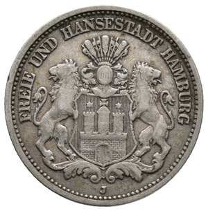 reverse: GERMANIA - Hamburg -  2 Mark argento 1876