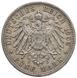 reverse: GERMANIA -BADEN - Friedrich - 5 Mark argento 1902
