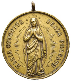 obverse: Medaglia votiva Maria Concetta  - diam.39 mm