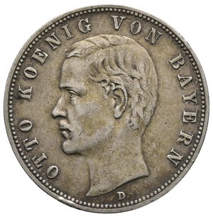 obverse: GERMANIA -BAYERN - Otto - 5 Mark argento 1901