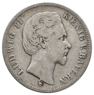 obverse: GERMANIA -BAYERN - Ludwig II - 2 Mark argento 1876