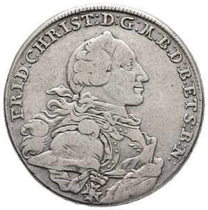 reverse: GERMANIA -  Brandenburg-Bayreuth - Thaler argento 1766