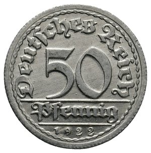 obverse: GERMANIA - 50 Reichpfennig 1922 G