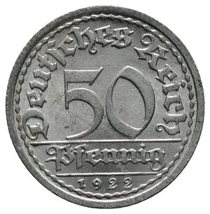 obverse: GERMANIA - 50 Reichpfennig 1922 A