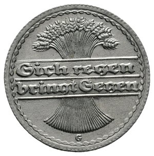 reverse: GERMANIA - 50 Reichpfennig 1921 G