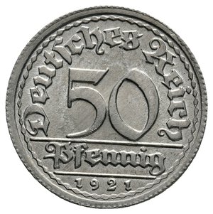 obverse: GERMANIA - 50 Reichpfennig 1921 J