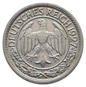 reverse: GERMANIA - 50 Reichpfennig 1927 E