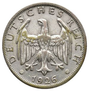 reverse: GERMANIA - 2 Reichmark argento 1926 F