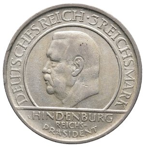 reverse: GERMANIA -3 Reichmark argento 1929 A
