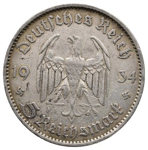 obverse: GERMANIA - 5 Reichmark argento 1934 A