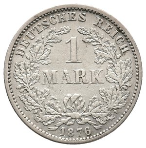 obverse: GERMANIA - 1 Mark argento 1876 F