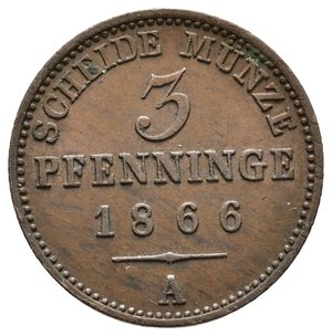 obverse: GERMANIA - PRUSSIA -3 Pfenninge 1866