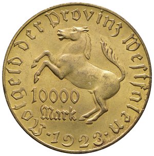 obverse: GERMANIA - Westfalia - 10.000 Mark 1923