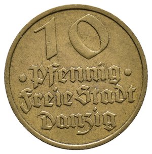reverse: GERMANIA - DANZICA - 10 Pfennig 1932