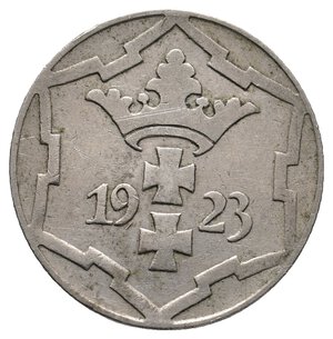 reverse: GERMANIA - DANZICA - 10 Pfennige 1923