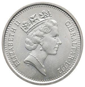reverse: GIBILTERRA - 10 Pounds argento 1992