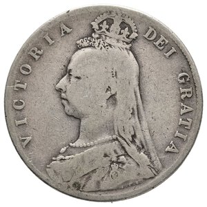 reverse: GRAN BRETAGNA - Victoria queen - Half Crown argento 1889