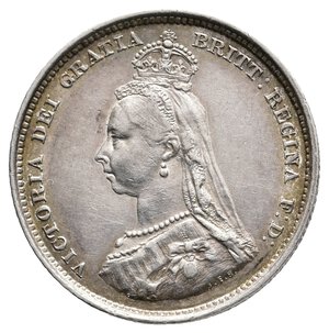 reverse: GRAN BRETAGNA - Victoria queen - Shilling argento 1887