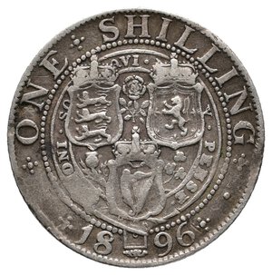 obverse: GRAN BRETAGNA - Victoria queen - Shilling argento 1896