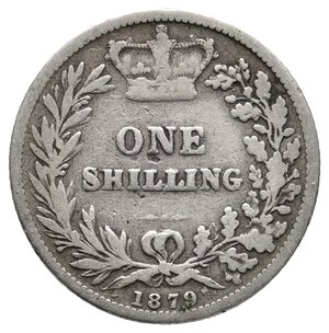 obverse: GRAN BRETAGNA - Victoria queen - Shilling argento 1879