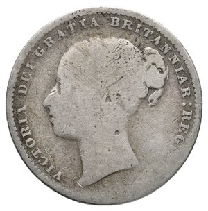 reverse: GRAN BRETAGNA - Victoria queen - Shilling argento 1879