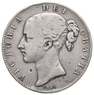 reverse: GRAN BRETAGNA - Victoria queen - Crown argento 1844