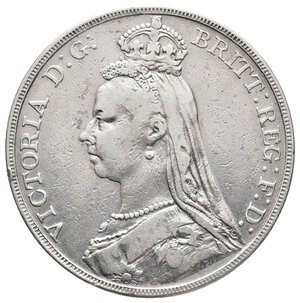 reverse: GRAN BRETAGNA - Victoria queen - Crown argento 1888