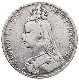 reverse: GRAN BRETAGNA - Victoria queen - Crown argento 1889