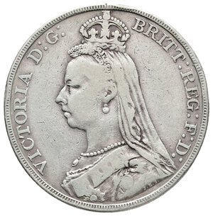 reverse: GRAN BRETAGNA - Victoria queen - Crown argento 1891