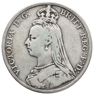 reverse: GRAN BRETAGNA - Victoria queen - Crown argento 1892
